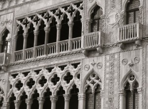 An der Fassade der Ca´d´Oro gibt es viele feine Details zu entdecken
