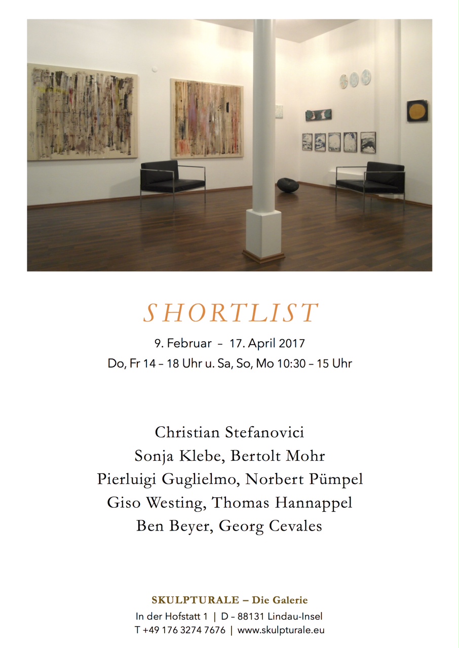 Shortlist - Ausstellung in der Galerie Skulpturale