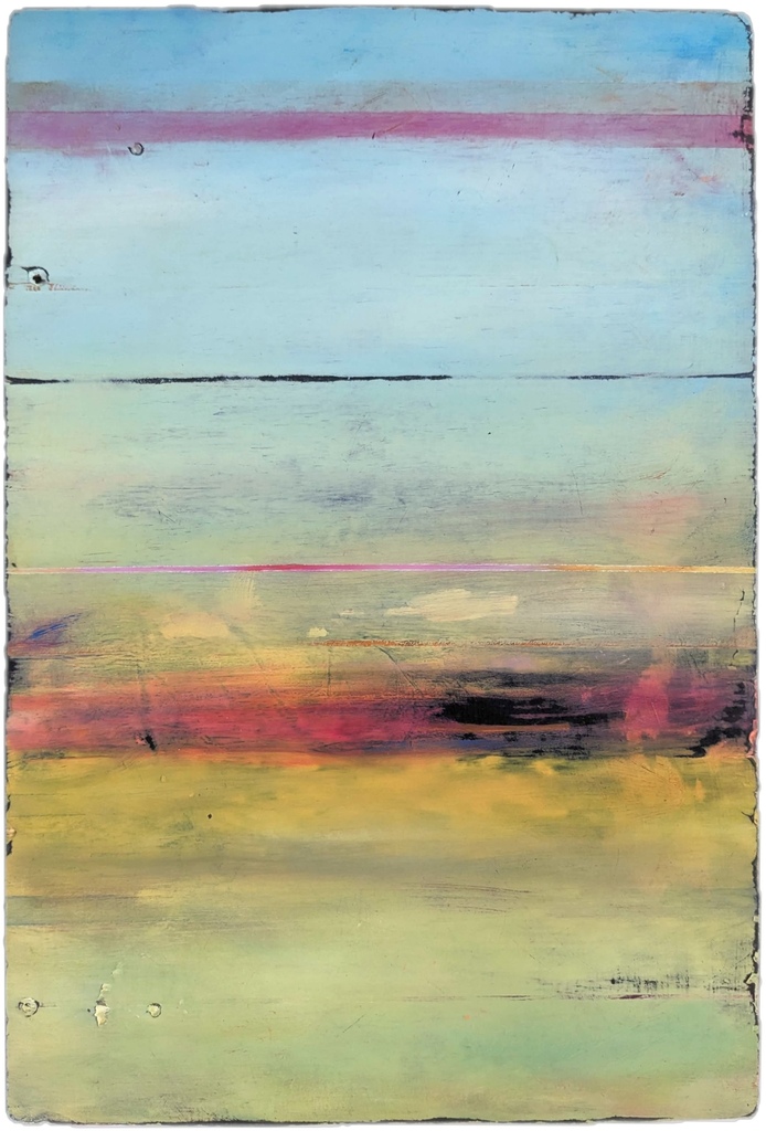 Sunset Colors, Öl auf Holz, 44 x 30 cm