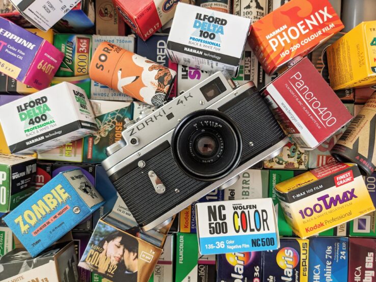 Kamera mit analogen Filmen